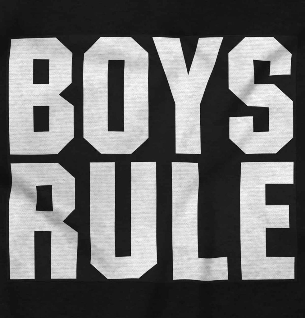 Boys Rule Infant Toddler T Shirt-Direct To Garment Print-Brisco Baby