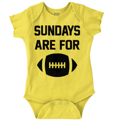 Sundays for Football Romper Bodysuit-Direct To Garment Print-Brisco Baby