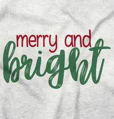 Merry And Bright Infant Toddler T Shirt-Direct To Garment Print-Brisco Baby