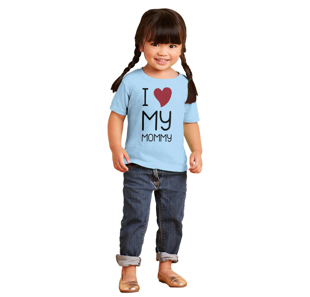 Love My Mommy Infant Toddler T Shirt-Direct To Garment Print-Brisco Baby