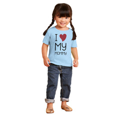 Love My Mommy Infant Toddler T Shirt-Direct To Garment Print-Brisco Baby