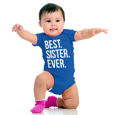 Best Sister Ever Romper Bodysuit-Direct To Garment Print-Brisco Baby