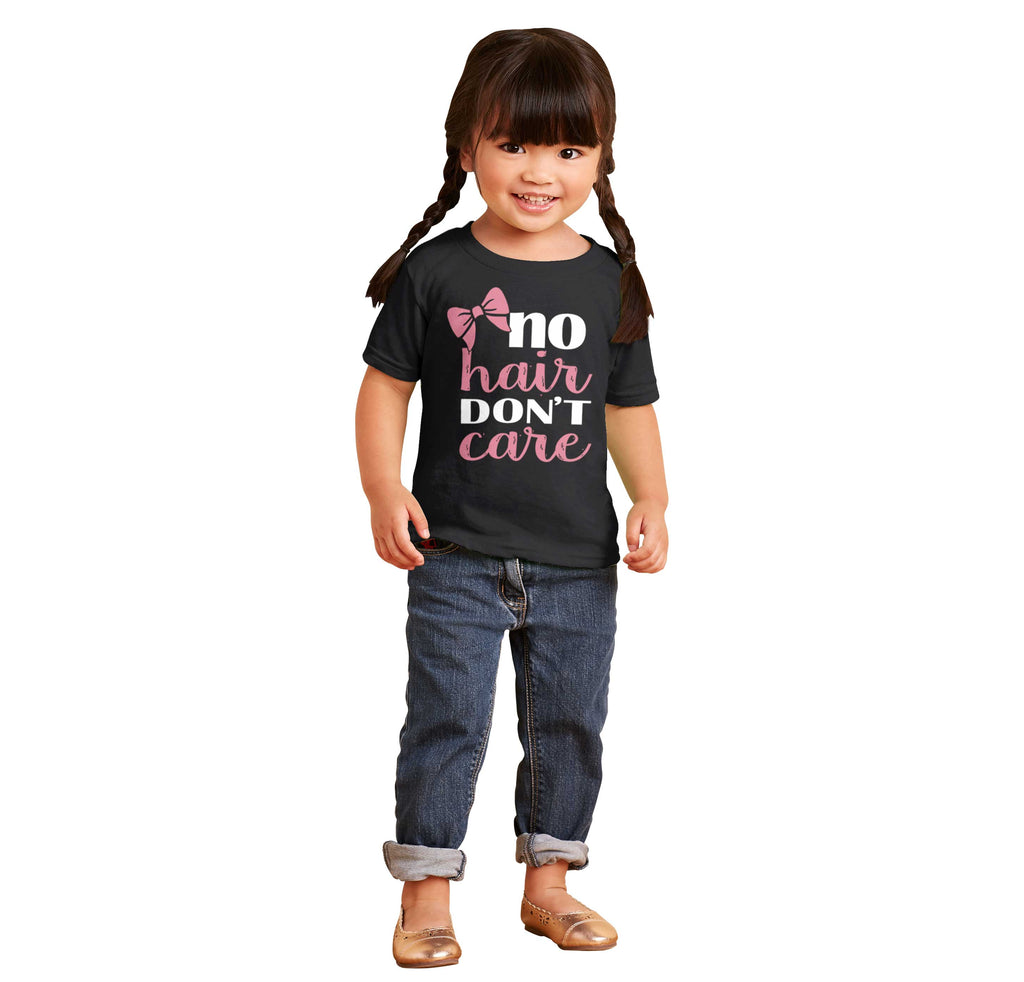 No Hair Don't Care Infant Toddler T Shirt-Direct To Garment Print-Brisco Baby