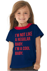 Cool Baby Toddler Ruffled Trim T-Shirt-Direct To Garment Print-Brisco Baby