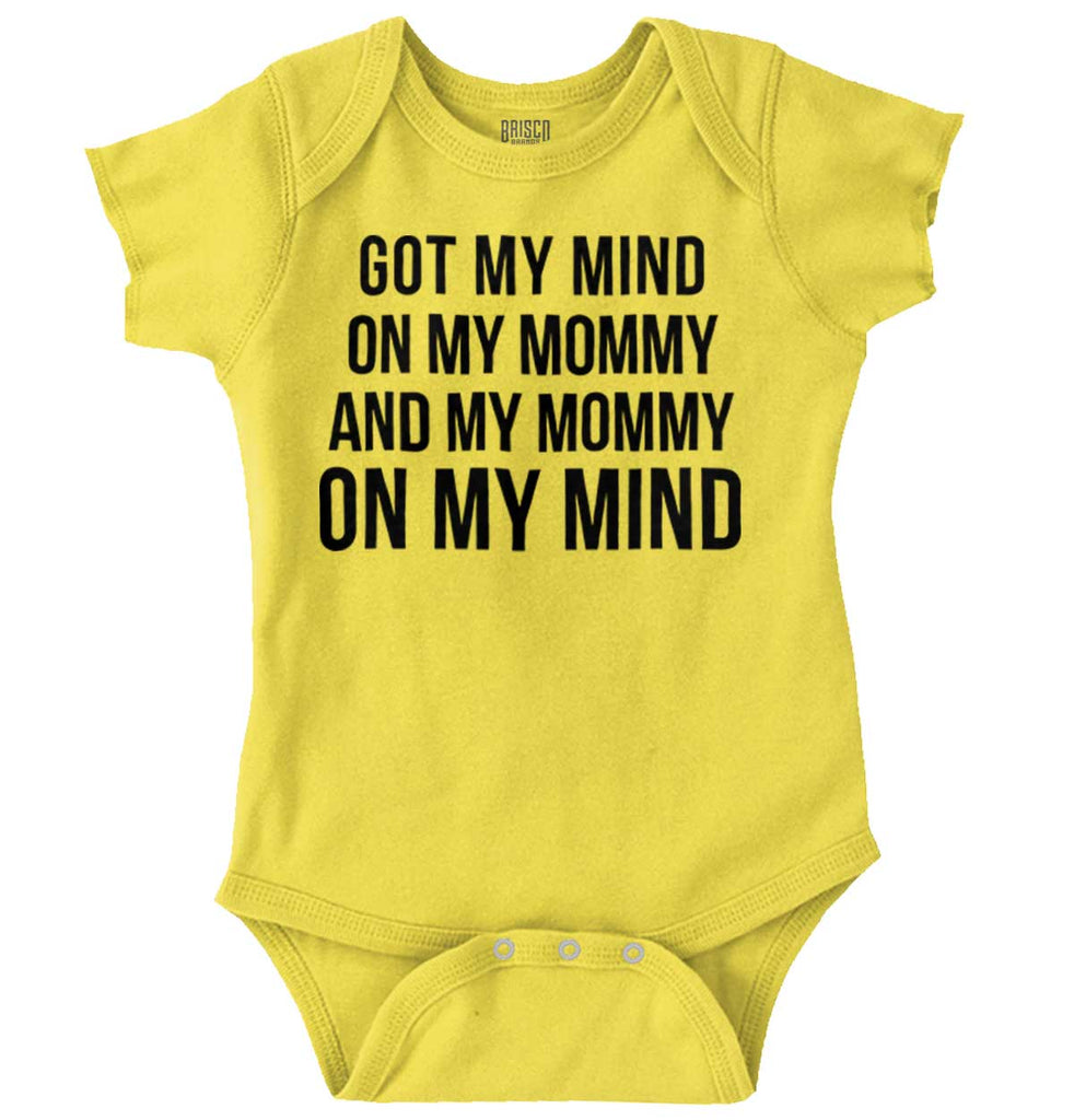 Mind On Mommy Romper Bodysuit-Direct To Garment Print-Brisco Baby