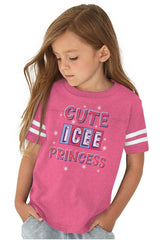 Icee Princess Toddler Football Jersey Tee-Direct To Garment Print-Brisco Baby