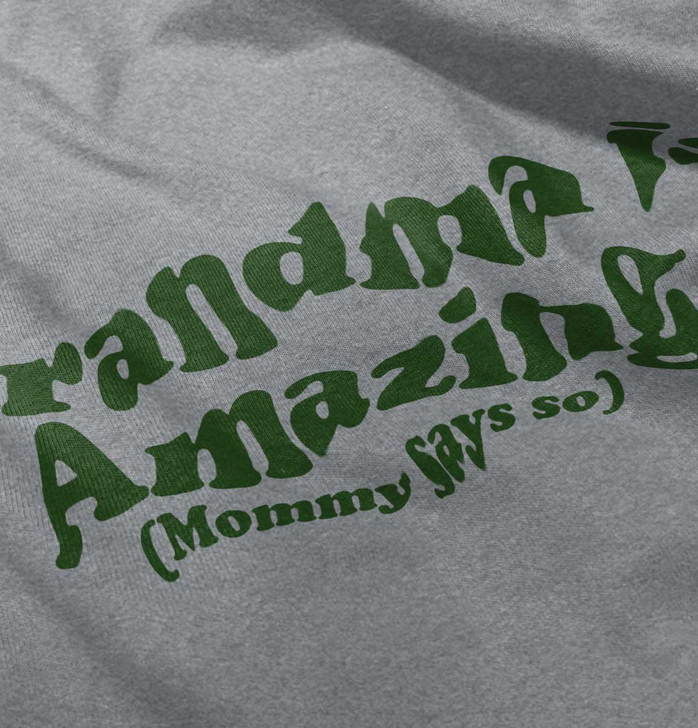 Grandma Amazing Infant Toddler T Shirt-Direct To Garment Print-Brisco Baby