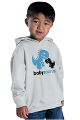 Babysaurus Rex Toddler Pullover Hoodie-Direct To Garment Print-Brisco Baby