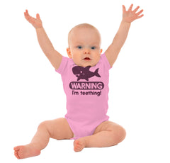 I'm Teething Romper Bodysuit-Direct To Garment Print-Brisco Baby