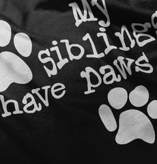 Siblings have paws Infant Toddler T Shirt-Direct To Garment Print-Brisco Baby