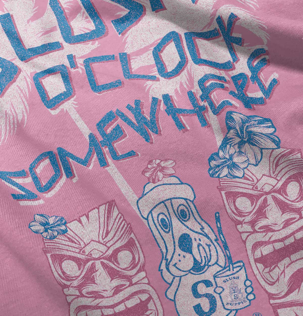 Slush O Clock Somewhere Toddler Baseball-Direct To Garment Print-Brisco Baby