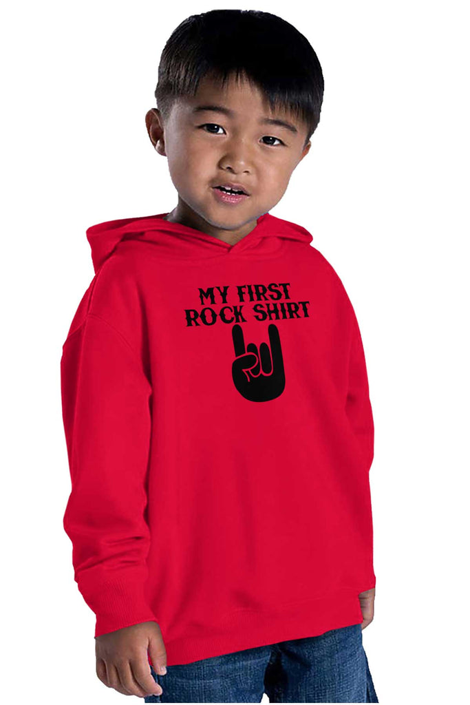 Rock Shirt Toddler Pullover Hoodie-Direct To Garment Print-Brisco Baby