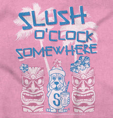 Slush O Clock Somewhere Toddler Baseball-Direct To Garment Print-Brisco Baby