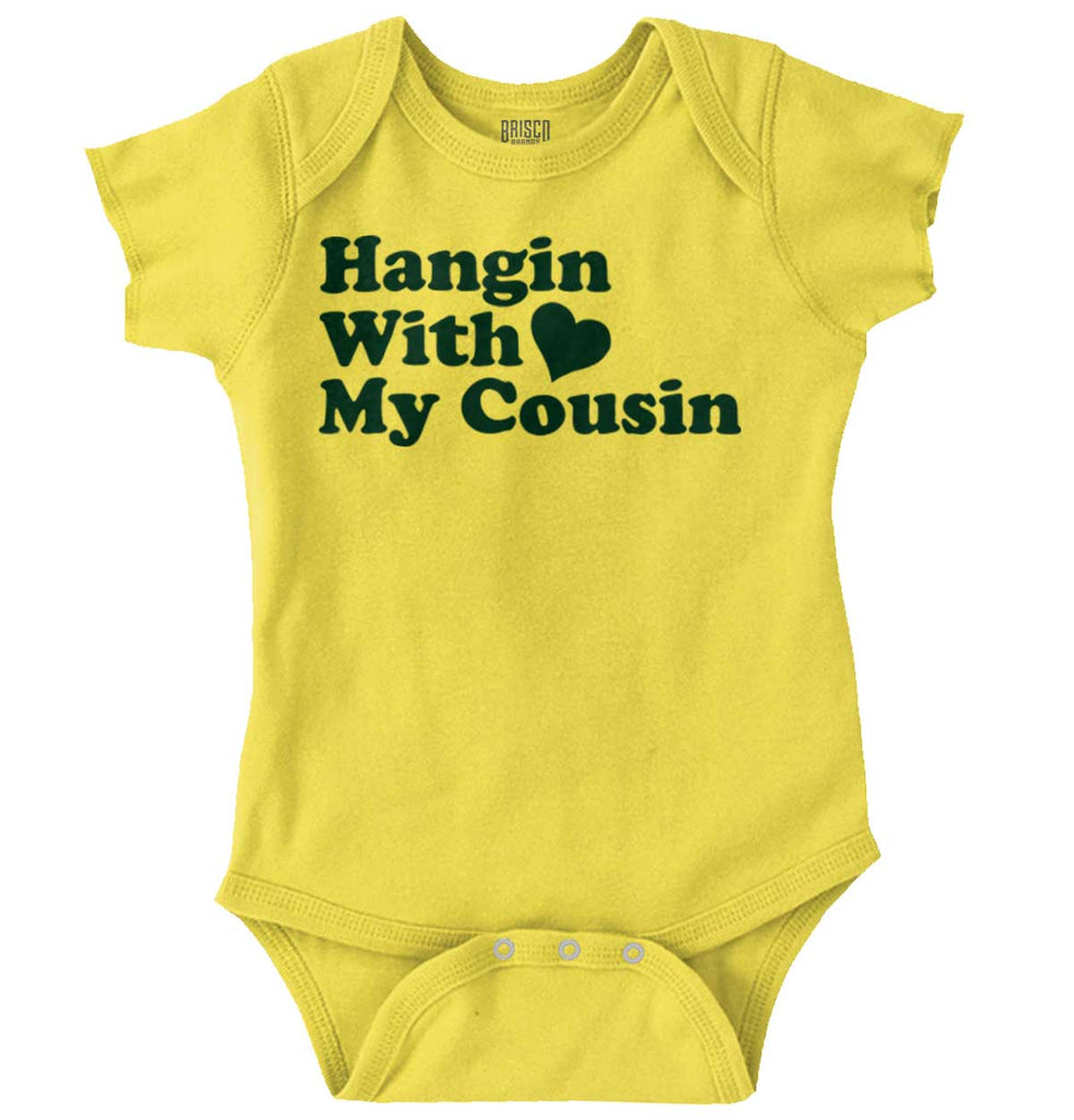Hangin With Cousin Romper Bodysuit-Direct To Garment Print-Brisco Baby