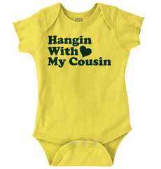 Hangin With Cousin Romper Bodysuit-Direct To Garment Print-Brisco Baby