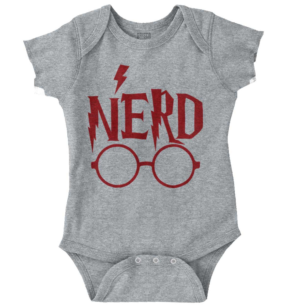 Nerd Harry Potter Romper Bodysuit-Direct To Garment Print-Brisco Baby
