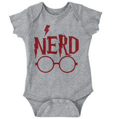 Nerd Harry Potter Romper Bodysuit-Direct To Garment Print-Brisco Baby