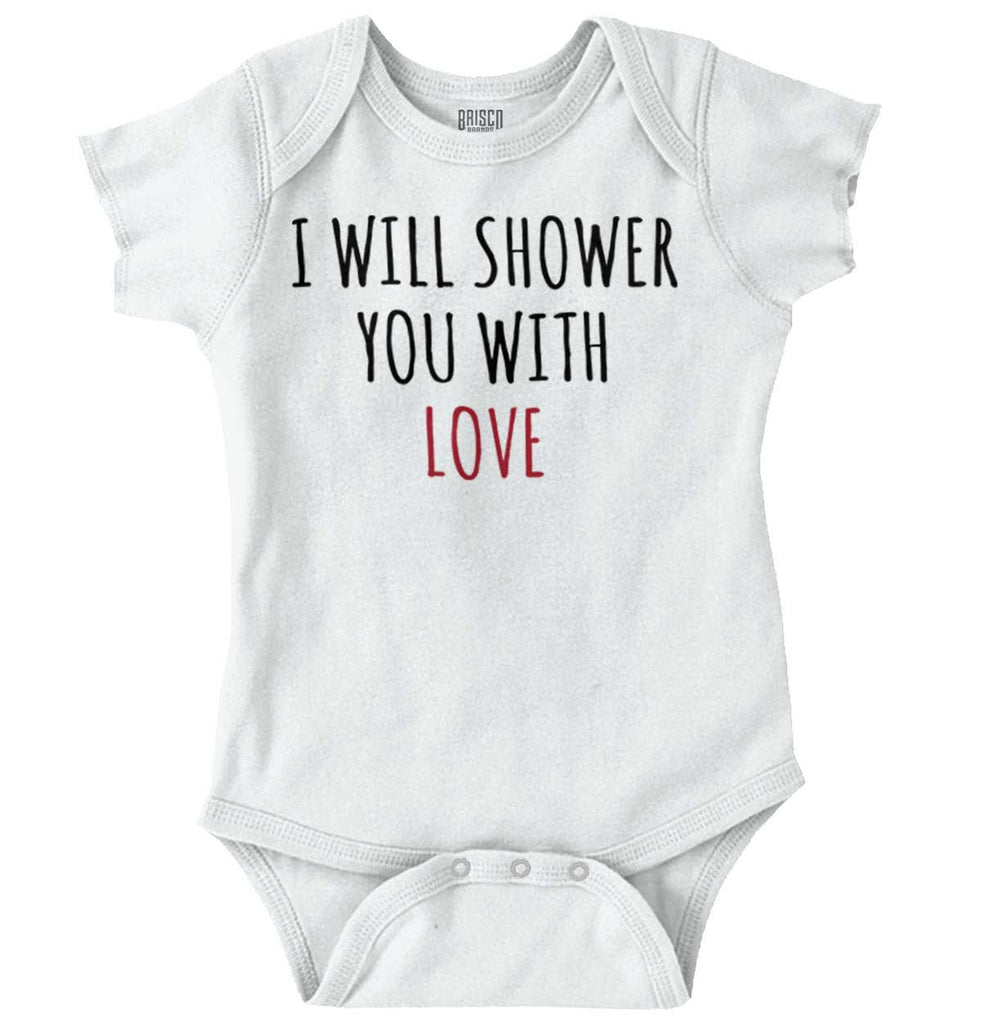 Shower With Love Romper Bodysuit-Direct To Garment Print-Brisco Baby