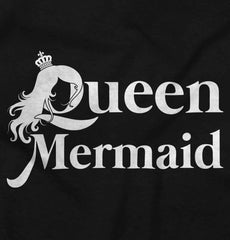 Queen Mermaid Infant Baby Bib-Direct To Garment Print-Brisco Baby