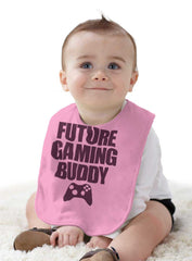 Future Gaming Buddy Infant Baby Bib-Direct To Garment Print-Brisco Baby