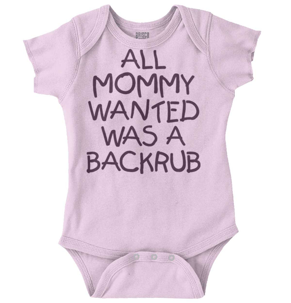 Backrub Romper Bodysuit-Direct To Garment Print-Brisco Baby