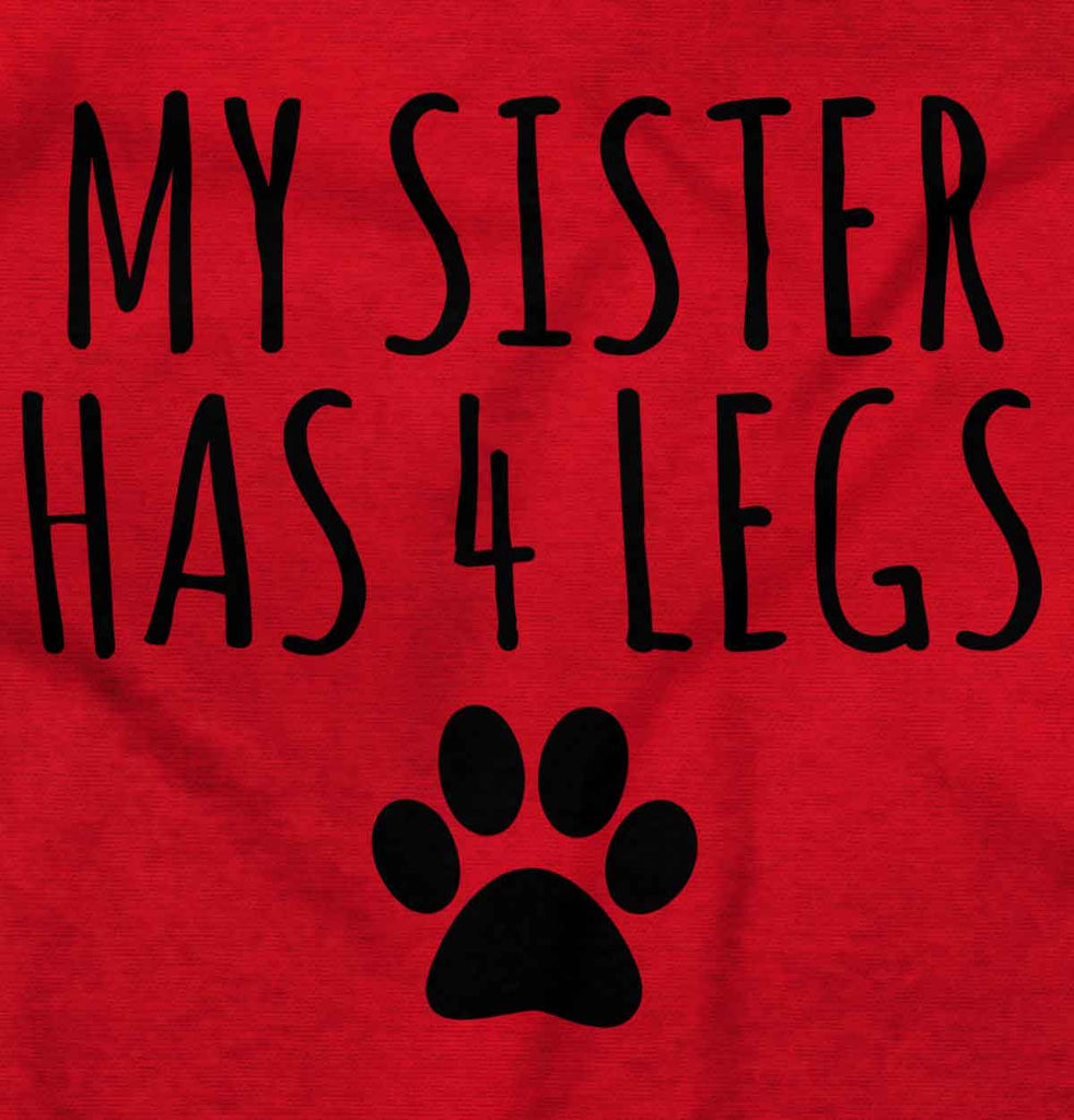 Sister has 4 legs Toddler Pullover Hoodie-Direct To Garment Print-Brisco Baby