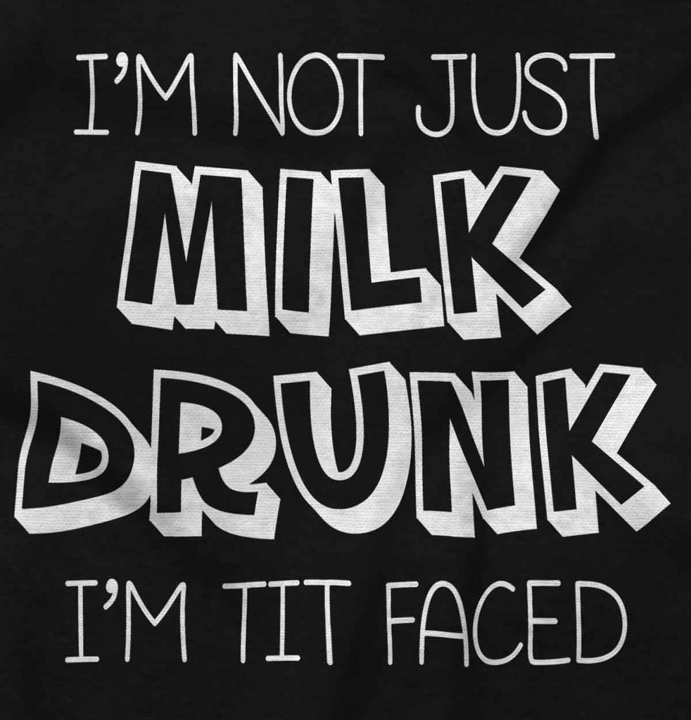 Milk Drunk Romper Bodysuit-Direct To Garment Print-Brisco Baby