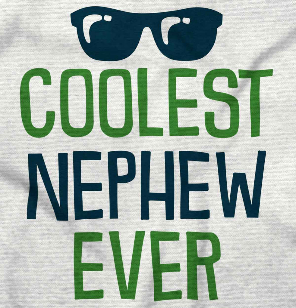 Coolest Nephew Ever Infant Baby Bib-Direct To Garment Print-Brisco Baby
