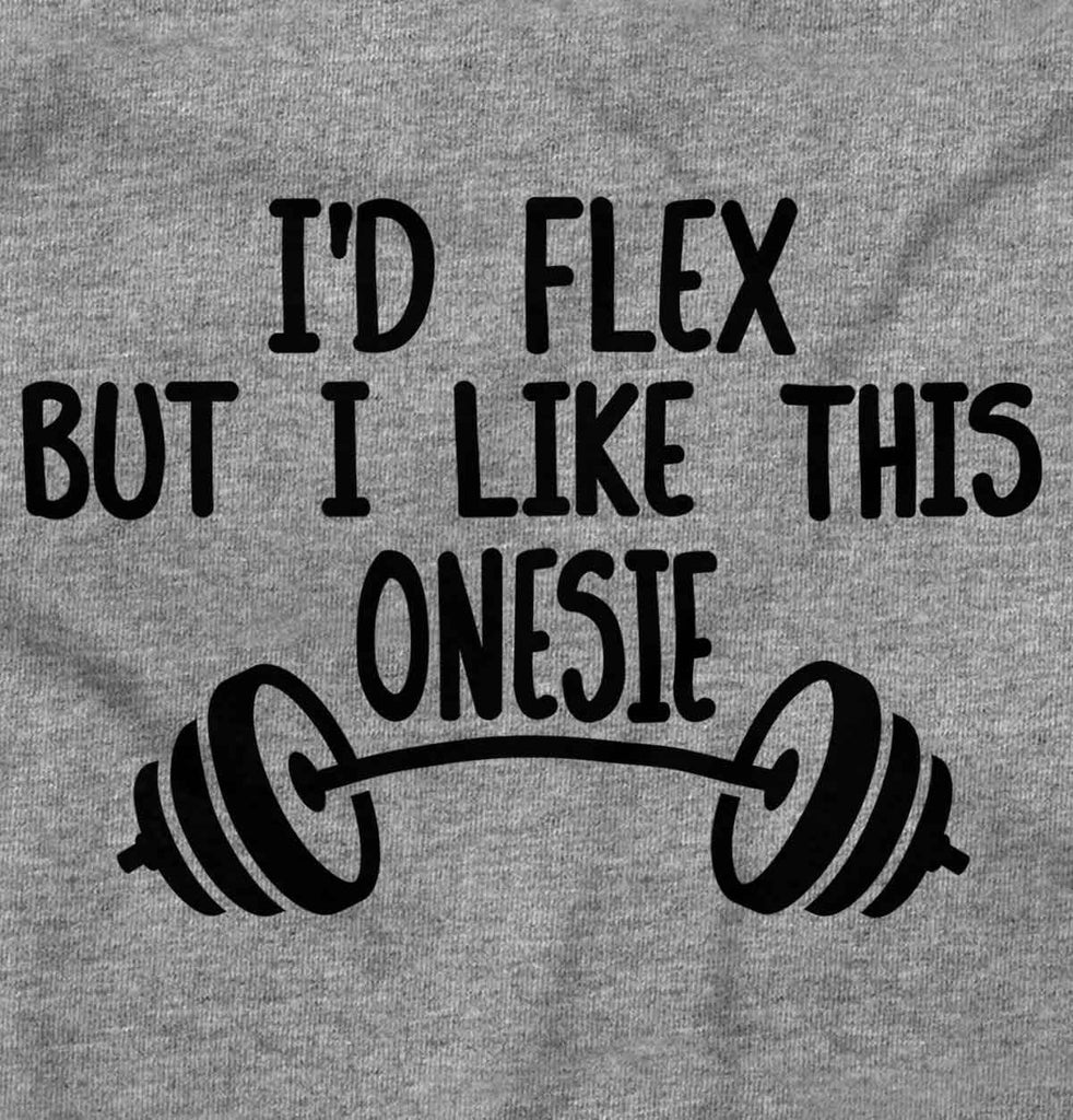 I'd Flex Romper Bodysuit-Direct To Garment Print-Brisco Baby