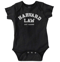 Harvard Law Romper Bodysuit-Direct To Garment Print-Brisco Baby