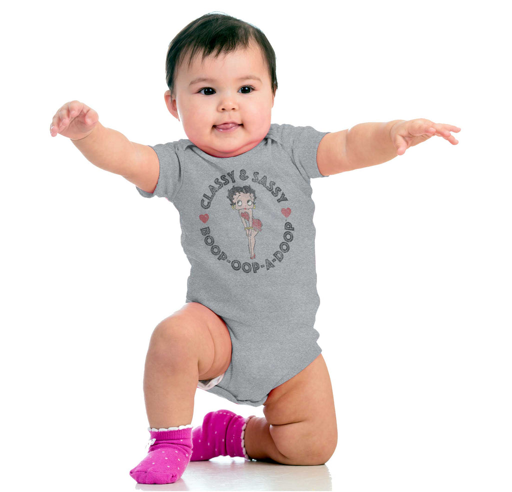 Classy Boop Romper Bodysuit-Direct To Garment Print-Brisco Baby