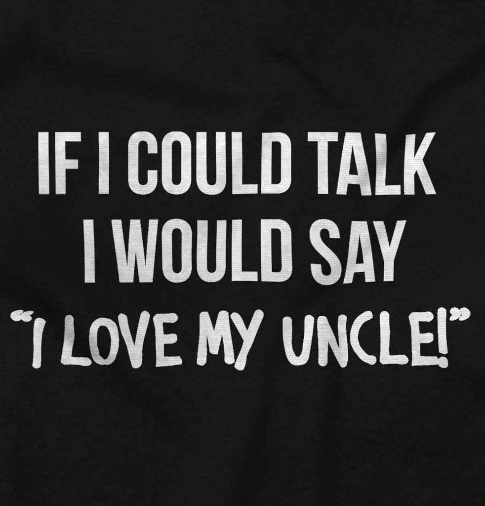 I Love My Uncle Toddler Infant Baby Bib-Direct To Garment Print-Brisco Baby