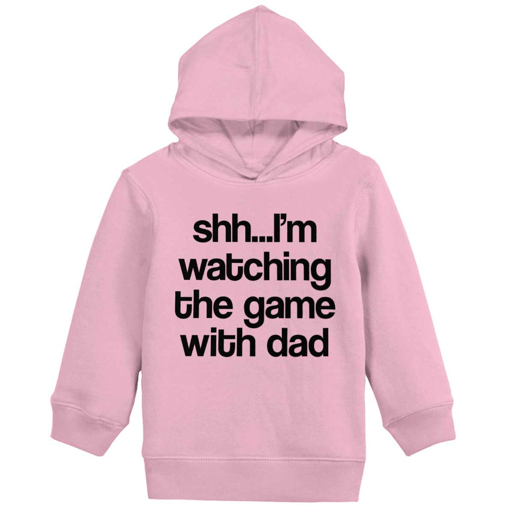 Watching the Game Toddler Pullover Hoodie-Direct To Garment Print-Brisco Baby