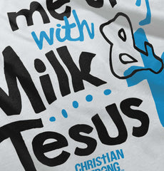 Milk And Jesus Infant Baby Bib-Direct To Garment Print-Brisco Baby