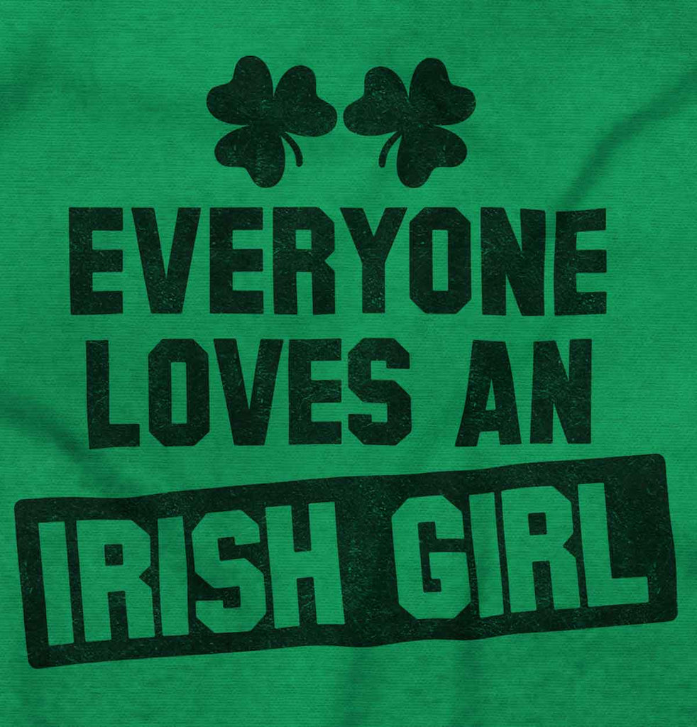 Loves Irish Girl Romper Bodysuit-Direct To Garment Print-Brisco Baby