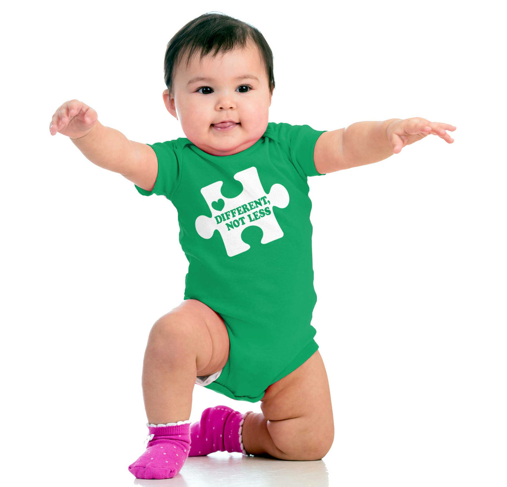 Different Not Less Romper Bodysuit-Direct To Garment Print-Brisco Baby