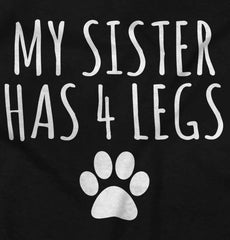 Sister has 4 legs Romper Bodysuit-Direct To Garment Print-Brisco Baby