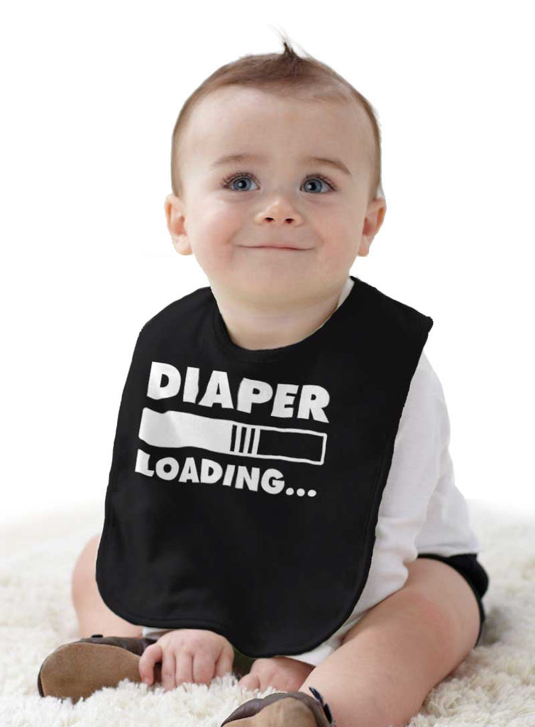 Loading Diaper Infant Baby Bib-Direct To Garment Print-Brisco Baby