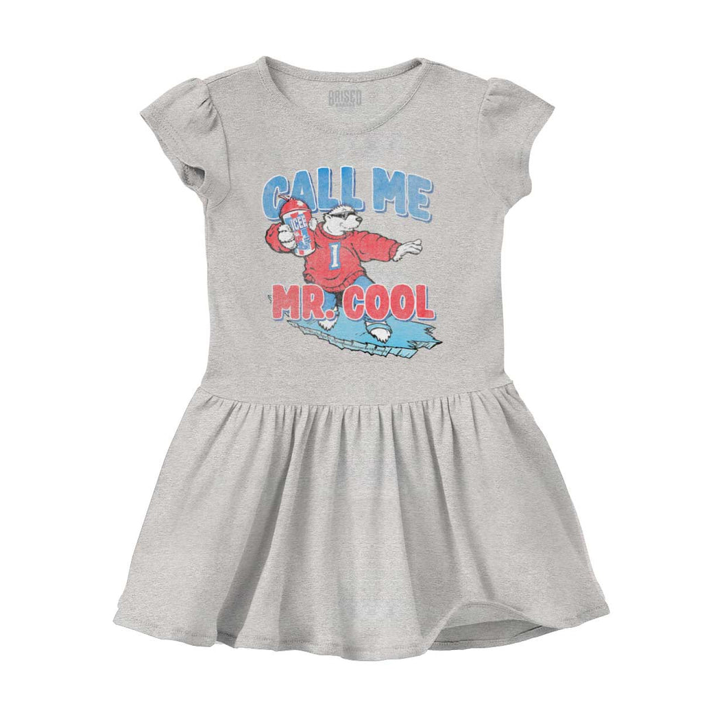 Call Me Mr. Cool Solid Baby Infant Dress-Direct To Garment Print-Brisco Baby