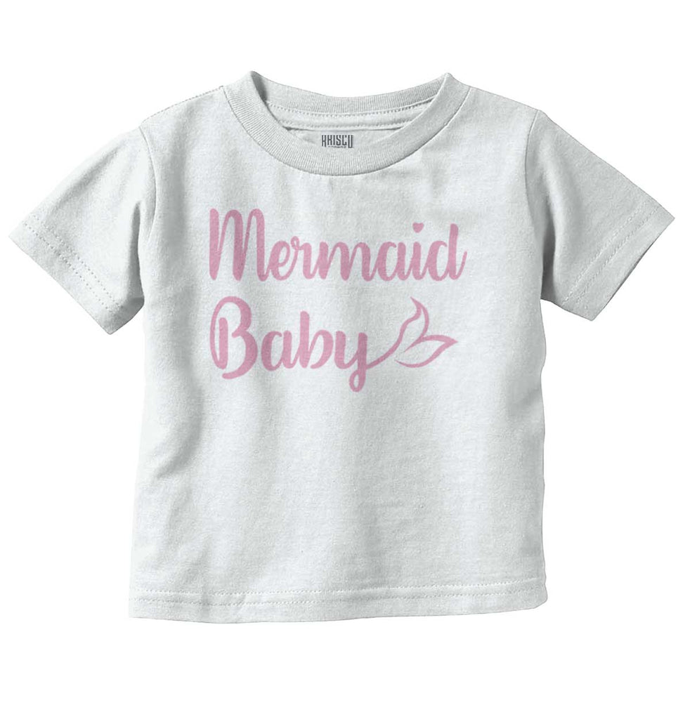 Mermaid Baby Infant Toddler T Shirt-Direct To Garment Print-Brisco Baby