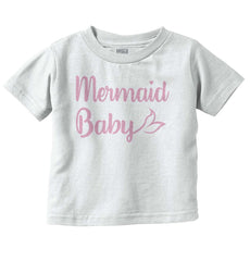 Mermaid Baby Infant Toddler T Shirt-Direct To Garment Print-Brisco Baby