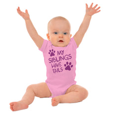My Siblings Have Tai Romper Bodysuit-Direct To Garment Print-Brisco Baby
