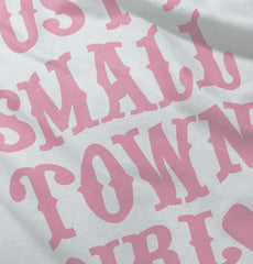Small Town Girl Toddler Ruffle Bottom Tee-Direct To Garment Print-Brisco Baby