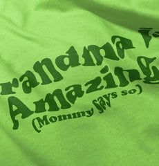 Grandma Amazing Infant Toddler T Shirt-Direct To Garment Print-Brisco Baby
