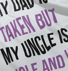 Dad Taken Uncle Sing Baby Striped Skirt Dress-Direct To Garment Print-Brisco Baby