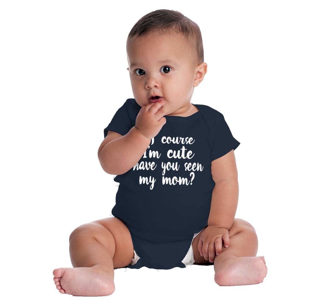 Cute Mom Romper Bodysuit-Direct To Garment Print-Brisco Baby