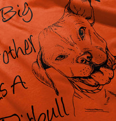 Brother is a Pitbull Romper Bodysuit-Direct To Garment Print-Brisco Baby