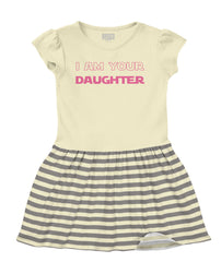 I Am Your Daughter Baby Striped Skirt Dress-Direct To Garment Print-Brisco Baby