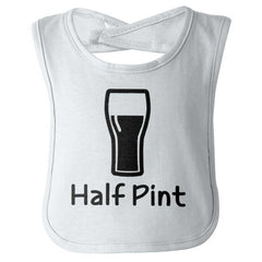 Half Pint Infant Baby Bib-Direct To Garment Print-Brisco Baby