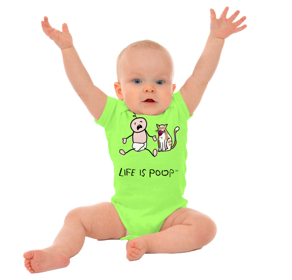 Cat Pacifier Romper Bodysuit-Direct To Garment Print-Brisco Baby